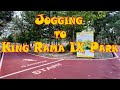 Jogging to King Rama IX Park