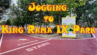 Jogging to King Rama IX Park