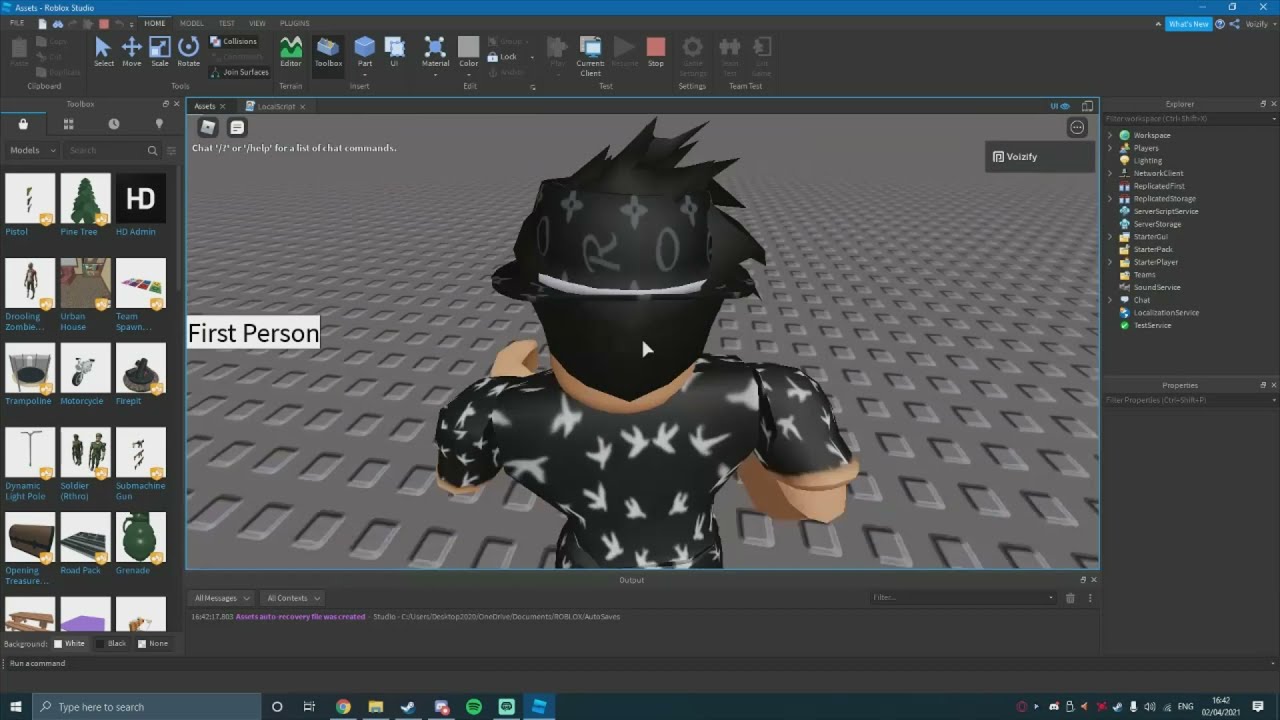 Create your first game in Roblox