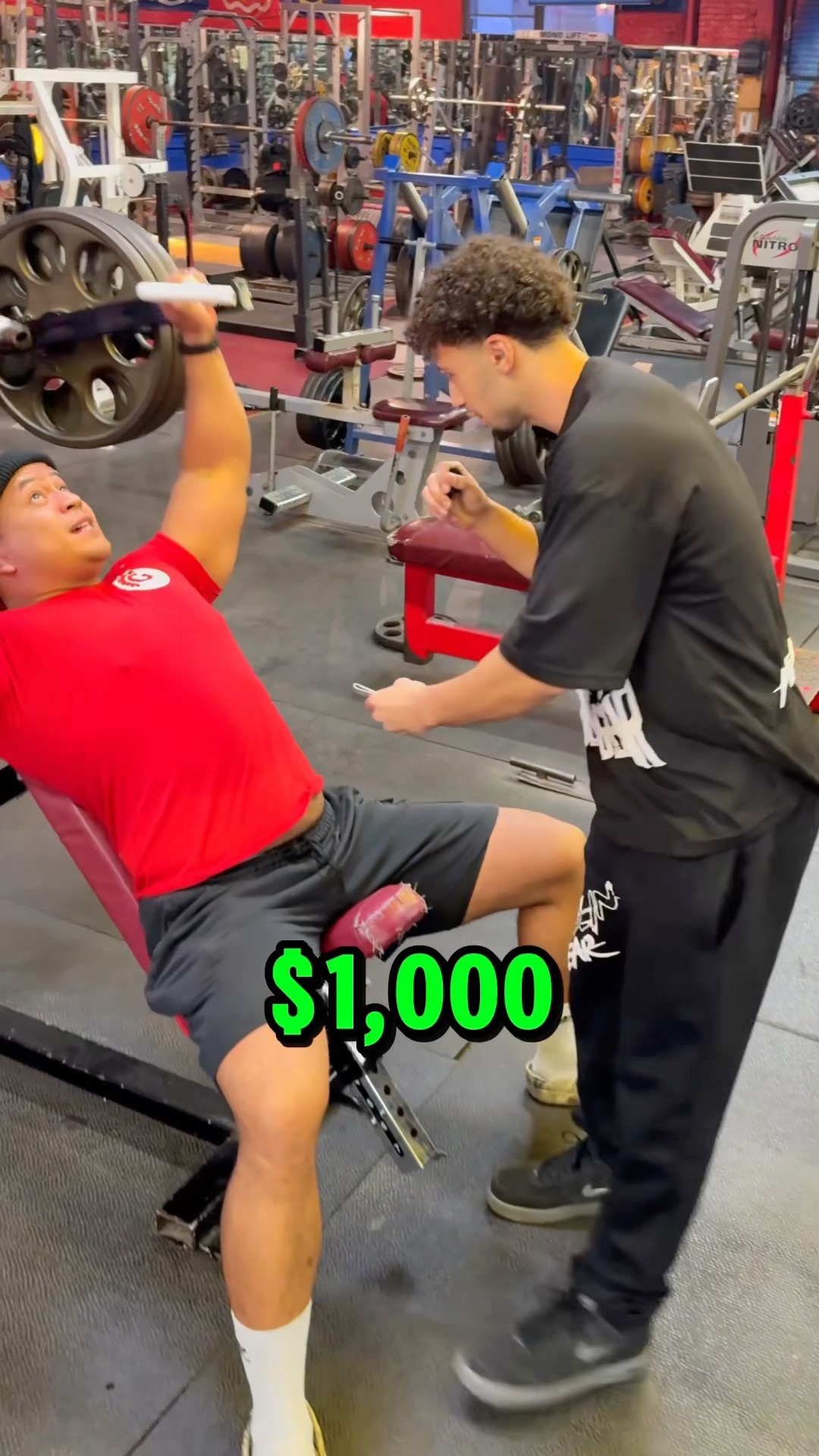 Can he beat me at any exercise for $1,000??⁉️