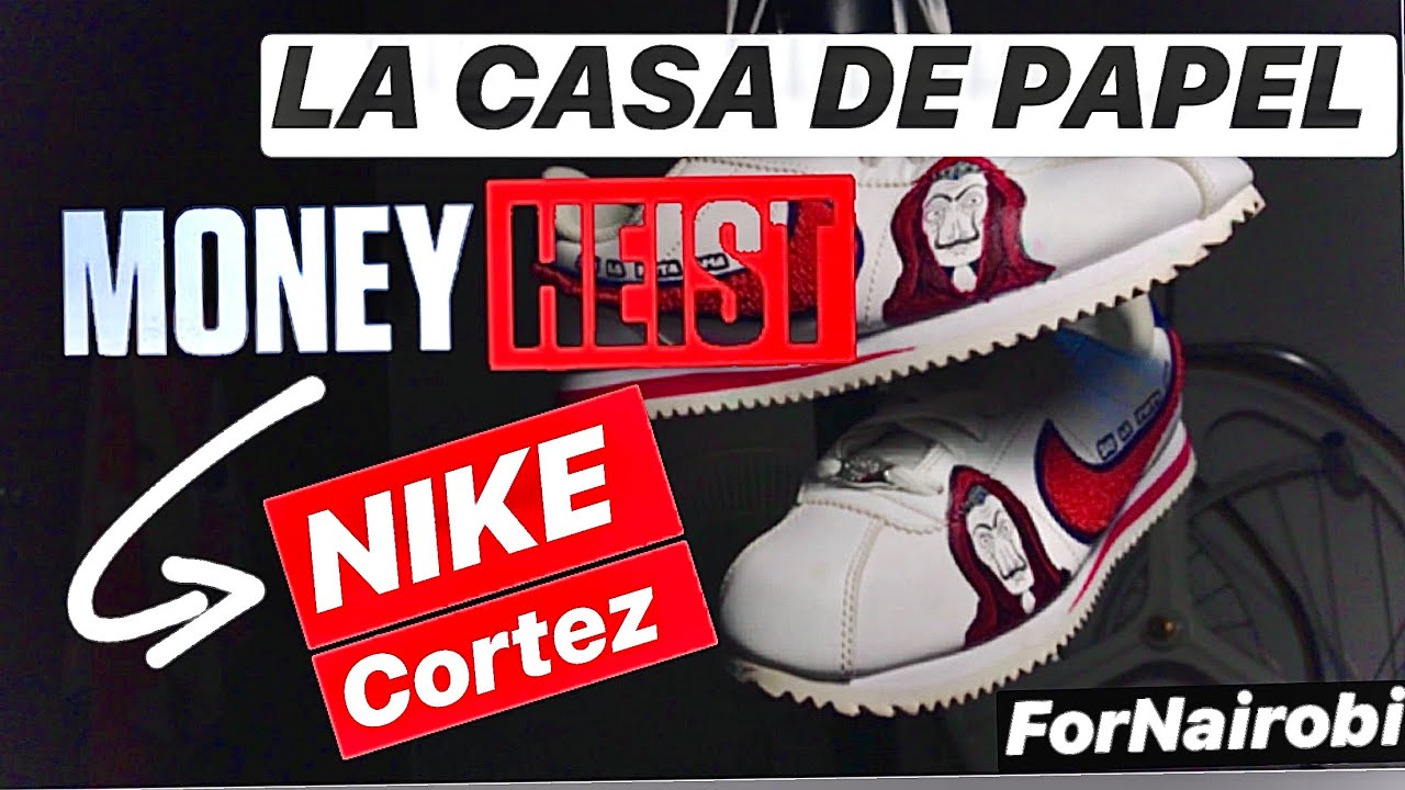 nike cortez money heist