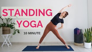 10 Minute Travel Yoga for Beginners, Standing Yoga Poses Only