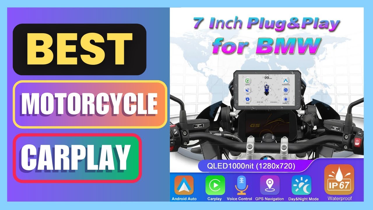 Best 7 Inch GPS Motoplay for BMW Motorcycles