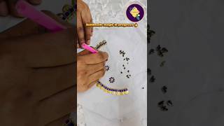 Making of handmade temple jewellery set 💜✨ #varnikasoulcrafts #viralshorts #explore #jewellery #fyp