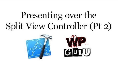 Presenting on top of a UISplitView Controller - Part 2
