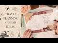 Plan my europe trip with me bullet journal travel spread ideas 