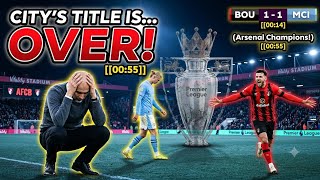 TITLE RACE OVER? 🏆 Bournemouth 1-1 Man City | Post-Match Analysis &amp; Reaction | Premier League