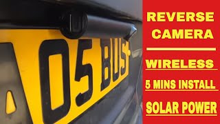 Wireless Reverse Camera  Can Be Fitted in Less Than 5 Minutes