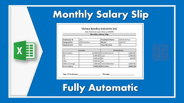 How to Create a Salary Slip in Excel | Fully Automatic