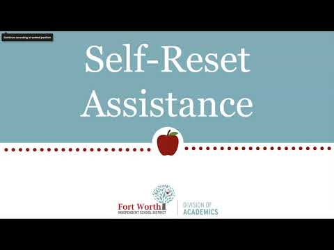 FWISD Laptop Reset for Teachers Fall 2020 Instructions