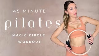 Entrenamiento de Pilates de cuerpo completo de 45 minutos con Magic Circle (Aro de Pilates) | Esc...