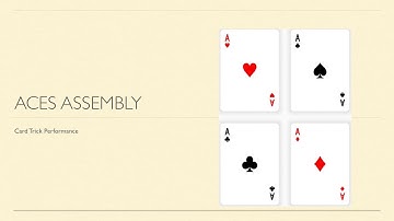 Aces Assembly Card Trick Performance