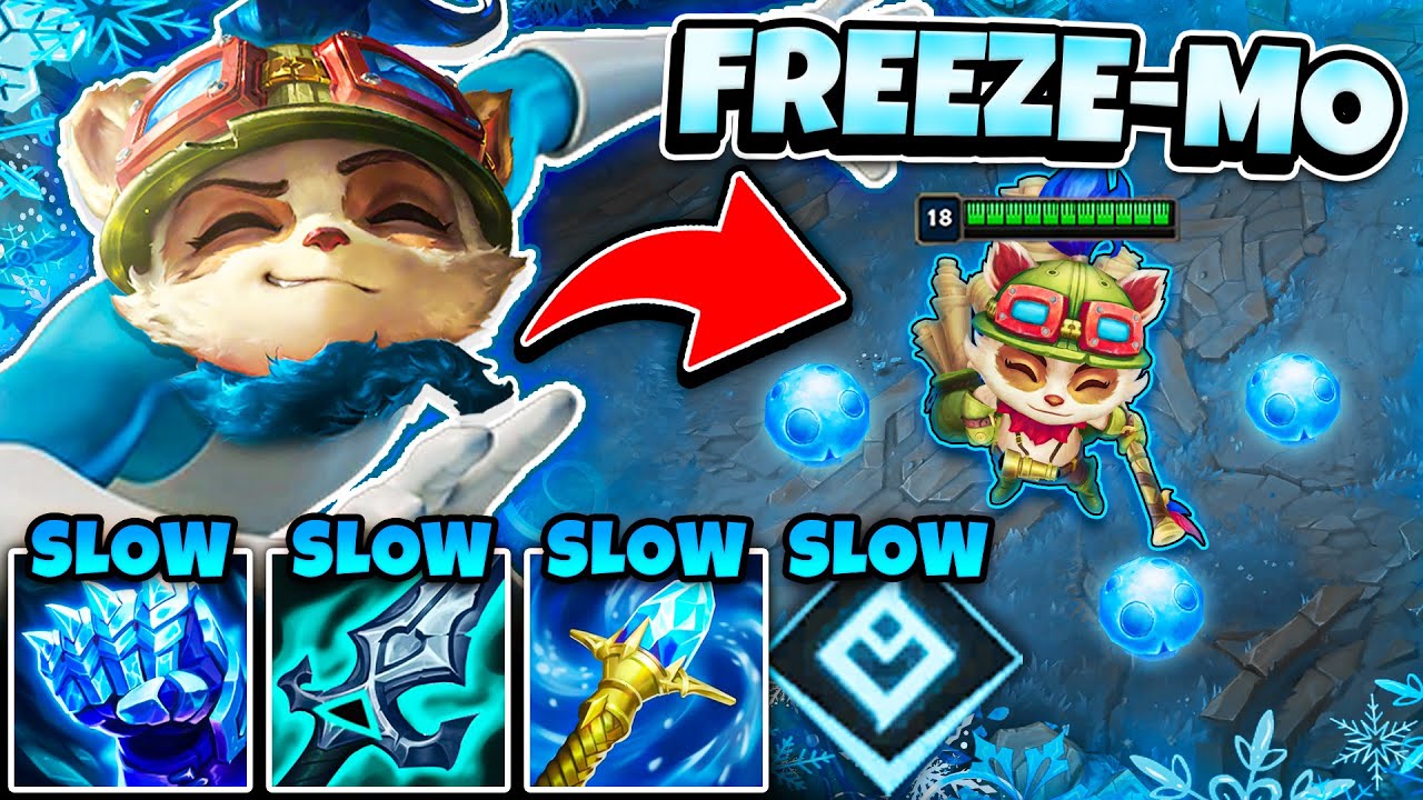 TEEMO BUT MY POISON FREEZES YOU AND IT'S 100% BROKEN! (PERMASLOW EVERYONE)
