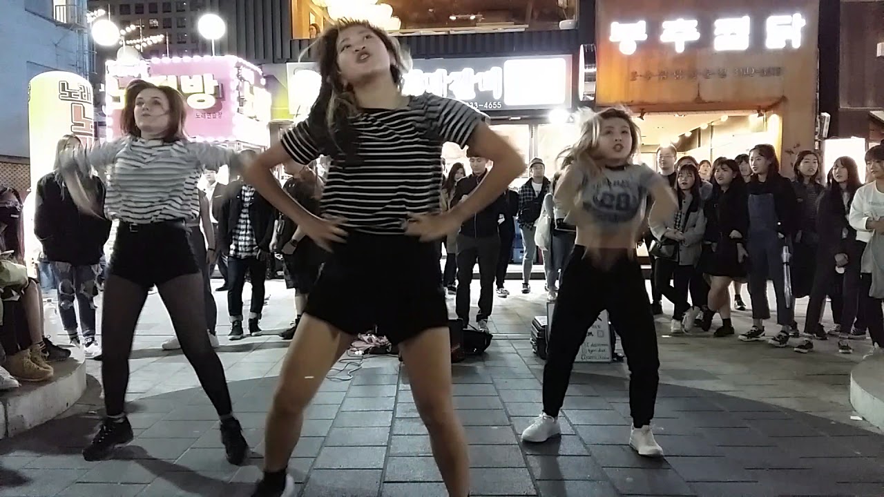 2018.4.4&걷고싶은거리&홍대&봉추찜닭&버스킹&여성댄스팀&REDSPARK&by큰별
