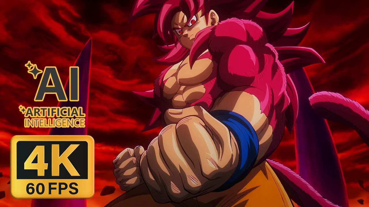 GOKU SE TRANSFORMA EN SSJ4 [Dragon Ball Daima] | 4k 60fps + CC (IA)
