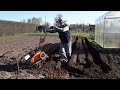 Мотокультиватор лучший помощник на даче! Motor cultivator work!Spring 2023