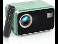 Projector with Wifi and Bluetooth, Native 1080P Portable Mini Projector 4K Support, Electric