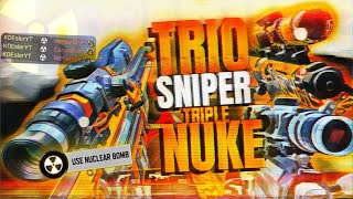 TRIO Snipers TRIPLE NUKE With Fans! Ft. YouTubers (3 Cam Perspective) ᴴᴰ