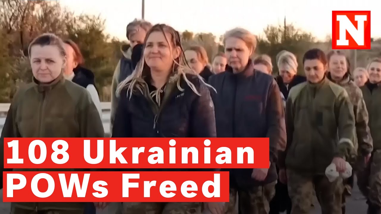 Watch: 108 Ukrainian Women Freed In Prisoner Swap With Russia