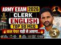 12 june ORIGINAL PAPER ARMY CLERK 2026 || TOP 50 PYQ || ENGLISH ARMY CLERK PAPER ||