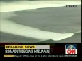 Tsunami waves approaching coast of Japan (2011)