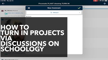 How to submit projects to Schoology via discussions