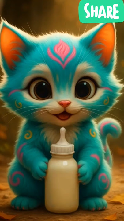 😻Beetle duri duri Beautiful Cute CatDrinking milk Walking💃 dudi dudi dumdum215 #cat #shorts #f97