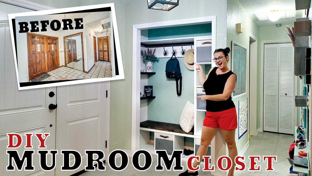 DIY Mudroom & Home Office Makeover! - DIY Huntress