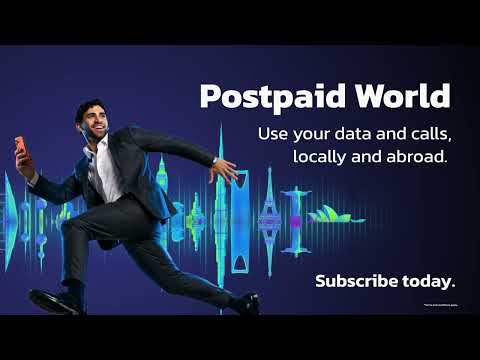 Postpaid World - Use your data and calls, locally and abroad🌍