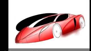 Procreate - how to design a car screenshot 1
