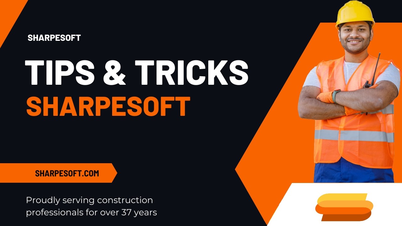 Plug Items in SharpeSoft Estimator