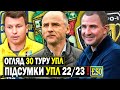 🏆Душний Дніпро-1 в ЛЧ, Ротань-стайл в ділі, Гура в шоці ! Огляд 30-го туру УПЛ + підсумки !