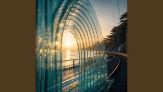 Fast Rain Becomes Silver Lines beyond The Glass