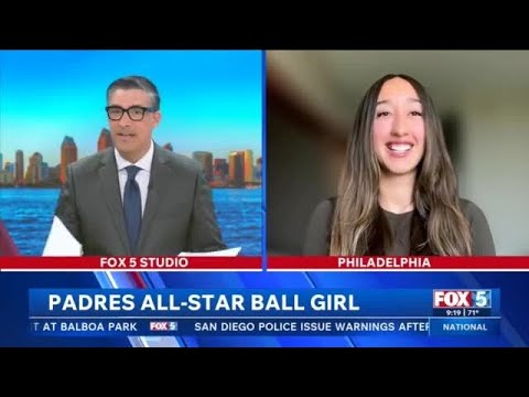 Padres ball girl to appear at All-Star Game