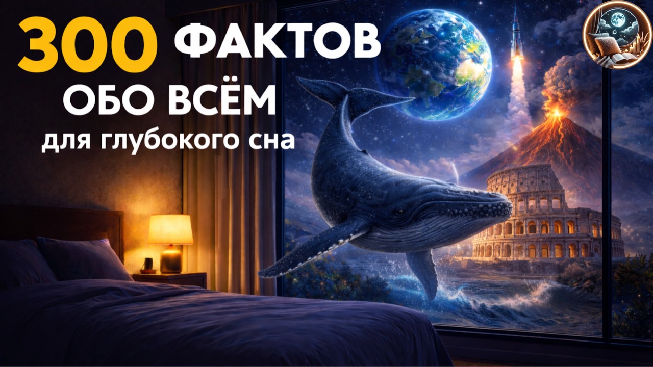 ЛЕКЦИЯ ДЛЯ СНА🌙  Невероятные факты обо всём, под которые вы уснете