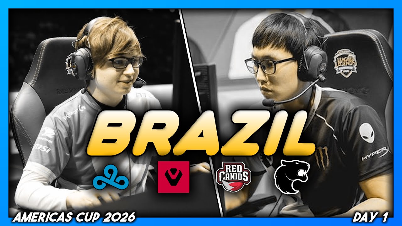 NORTH AMERICA vs BRAZIL (Americas Cup 2026 CoStreams ━ Day 1)