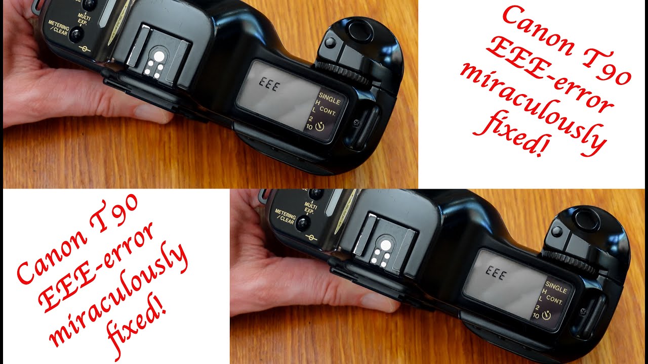 Canon T90 EEE / Help - Error miraculously fixed! #vintagecamera