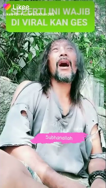 MasyaAllah dia lupa akan dirinya tapi tidak lupa siapa Tuhan-nya