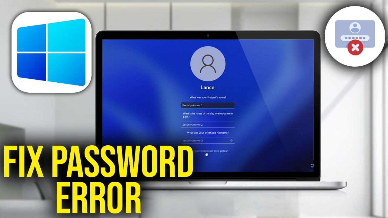 How To Fix The Password Is Incorrect Try Again After Update on Windows ...