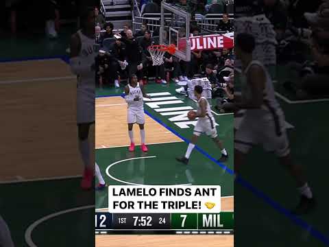 LaMelo Ball Finds Anthony Edwards for a Smooth Three 🤝