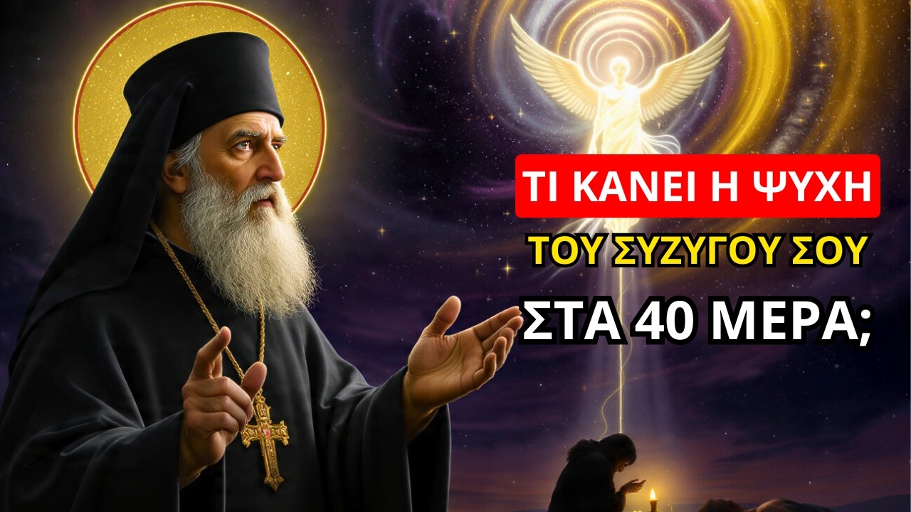 Άγιος Νεκτάριος: Τι κάνει η ψυχή του συζύγου σου στα 40 μέρα μετά τον θάνατο;