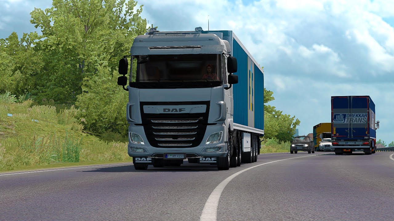 ETS2 DAF XF 370 Midlift Fresh Herbs Delivery Part 2 YouTube