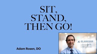 Sit, stand, go! Don't get dizzy & fall over. Tips to prevent falls after total knee replacement.