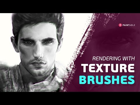 How to Use Texture Brushes in Adobe Photoshop - Digital Painting Tutorial