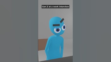 Gen Z At A Work Interview #skit #animation