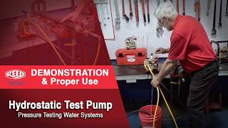 How to Use An Electric Hydrostatic Test Pump - Reed Manufacturing