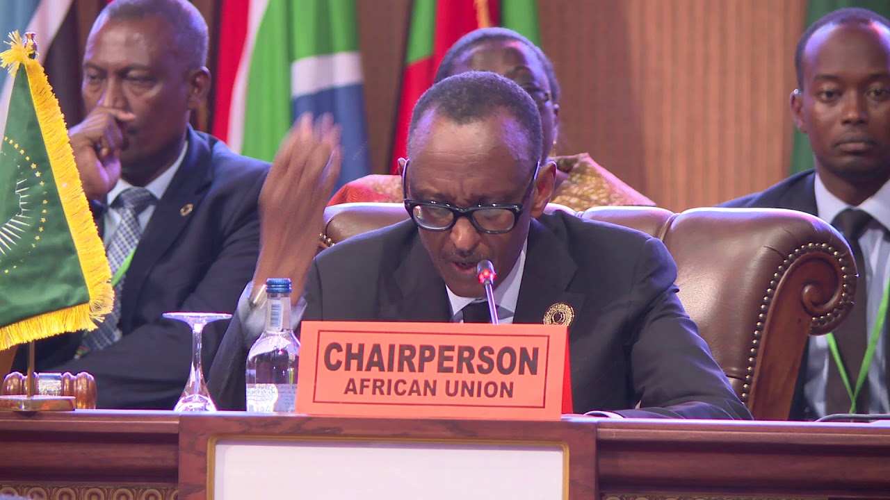 Closing of the African Union Summit.
