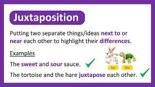 What is JUXTAPOSITION? | Easy Explanation with Examples