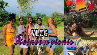 Vlog- GRWM + Rainbow picnic 🌈