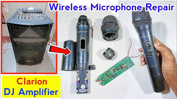 Clarion DJ Amplifier Microphone Repair | Clarion Dj Box Wireless Mic Bluetooth